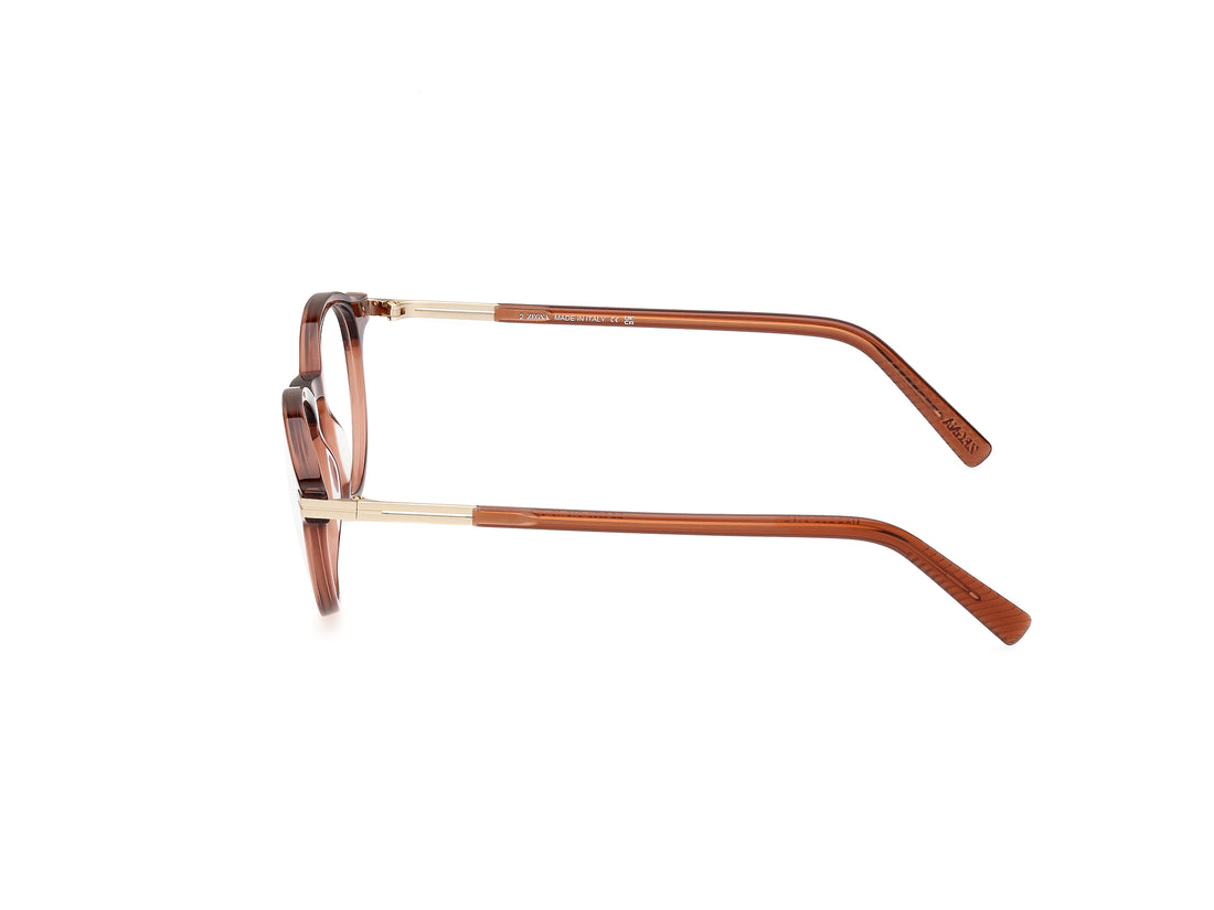 Brillen ermenegildo zegna ez5269 048 marron masculino größe 48mm - Detailansicht