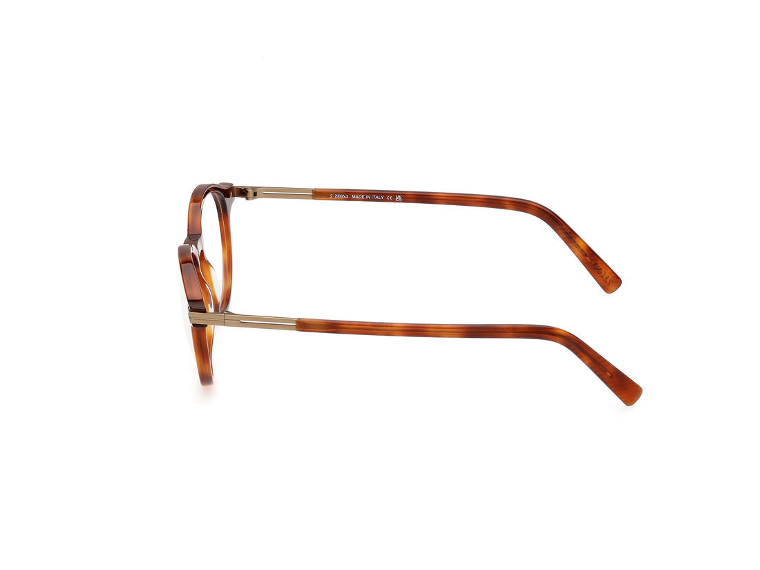 Brillen ermenegildo zegna ez5269 052 havana masculino größe 48mm - Detailansicht