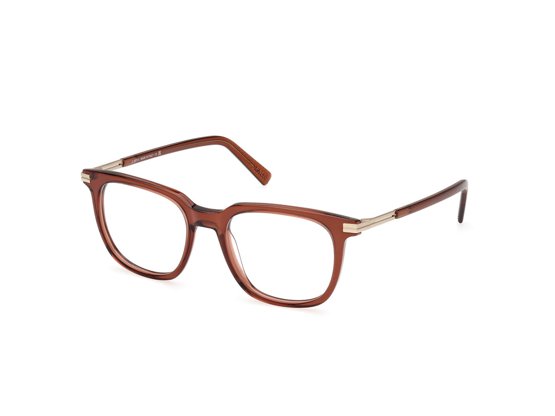 Brillen ermenegildo zegna ez5273 048 marron masculino größe 52mm - Hauptansicht