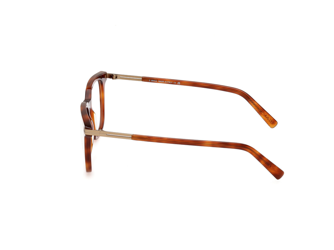 Brillen ermenegildo zegna ez5273 052 havana masculino größe 52mm - Detailansicht