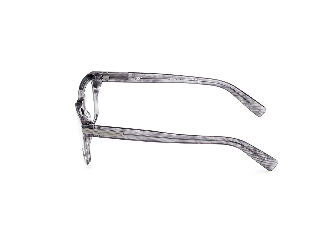 Brillen ermenegildo zegna ez5294 020 gris rectangular masculino größe 52mm - Detailansicht