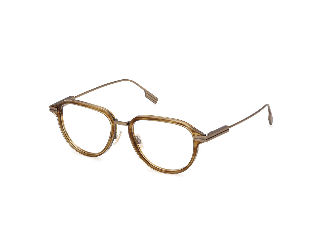 Brillen ermenegildo zegna ez5298 047 marron geometric masculino größe 53mm - Hauptansicht