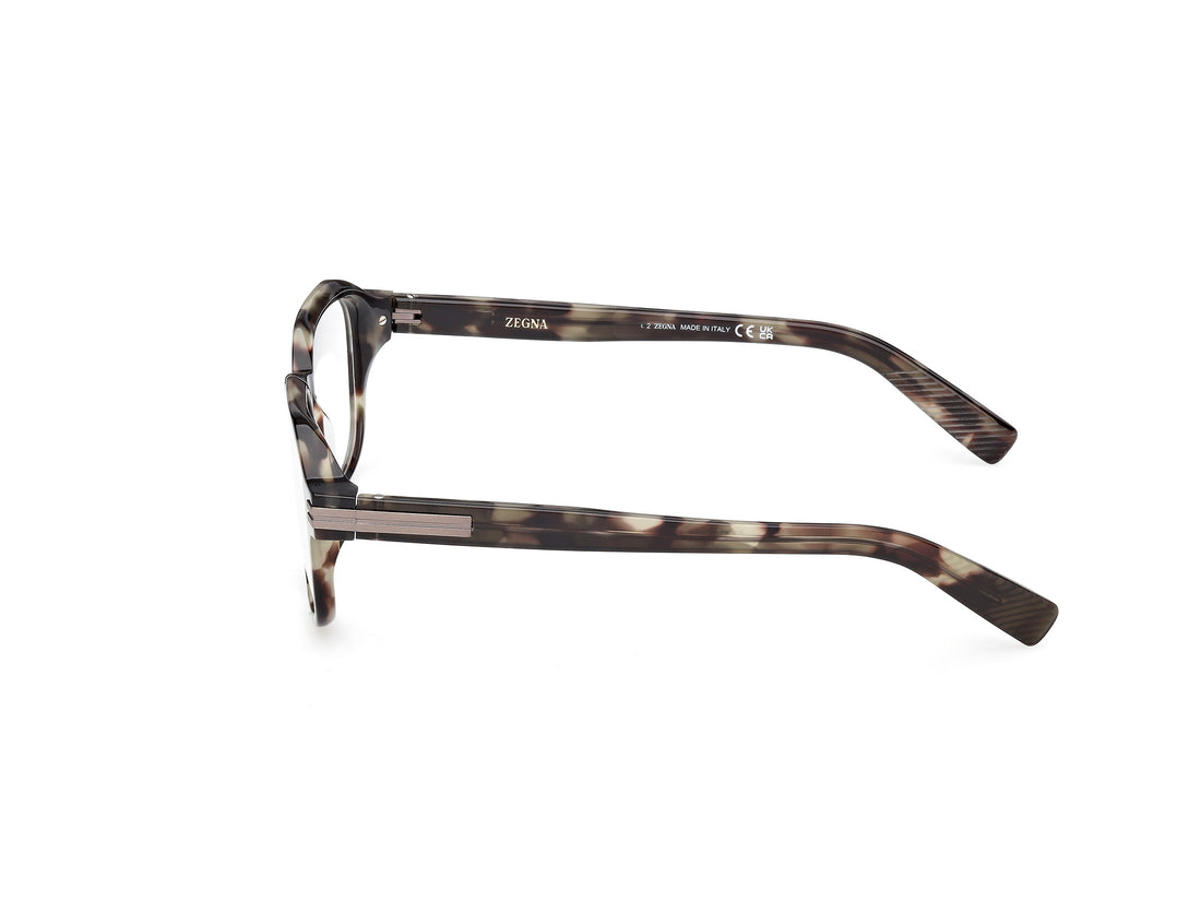 Brillen ermenegildo zegna ez5305 055 havana geometric masculino größe 51mm - Detailansicht