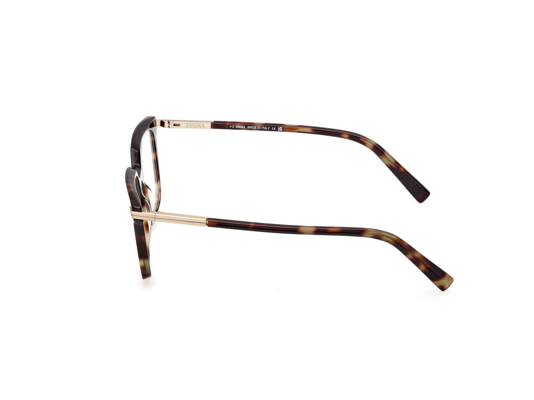 Brillen ermenegildo zegna ez5309 052 havana square masculino größe 52mm - Detailansicht