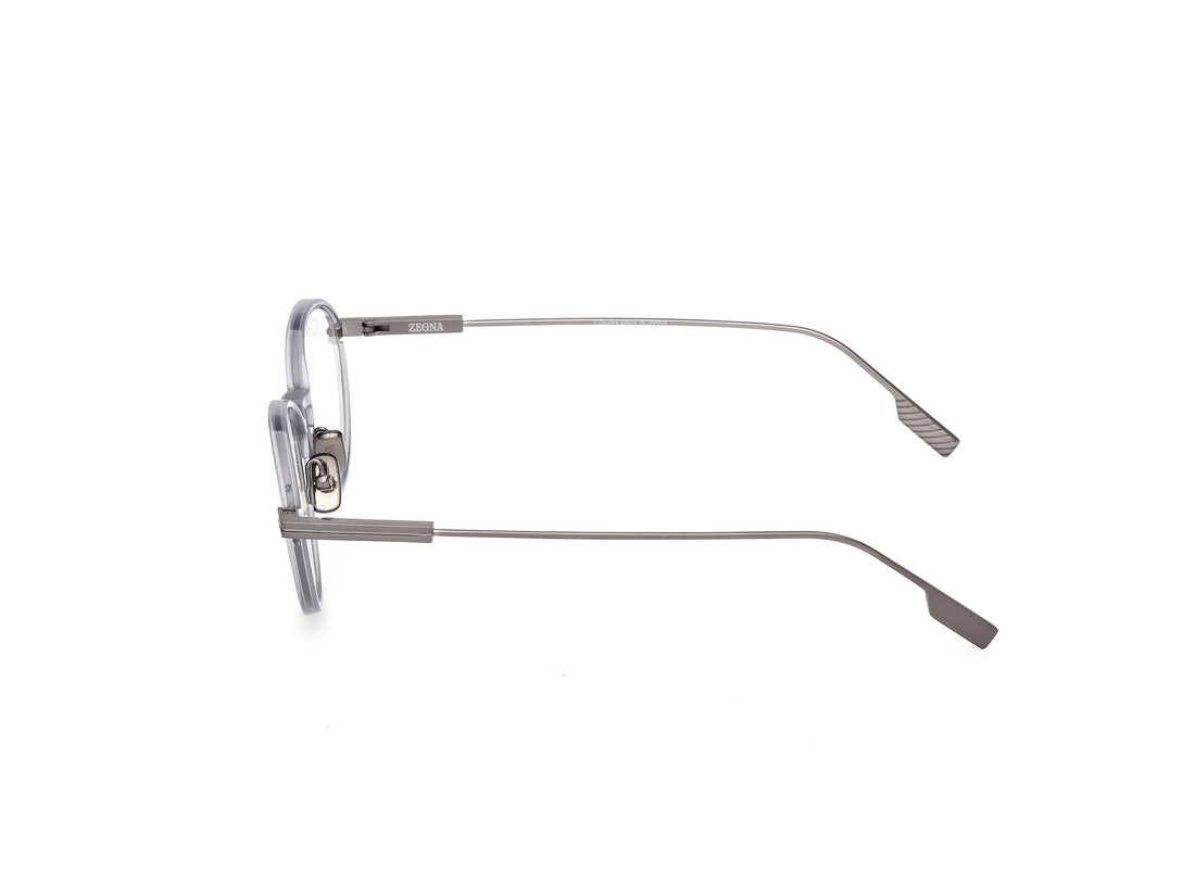 Óculos graduados ermenegildo zegna ez5323 020 gris oval masculino tamanho 50mm - Vista de detalhe