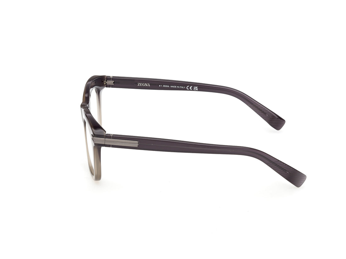 Óculos graduados ermenegildo zegna ez5326-b 005 negro square masculino tamanho 50mm - Vista de detalhe