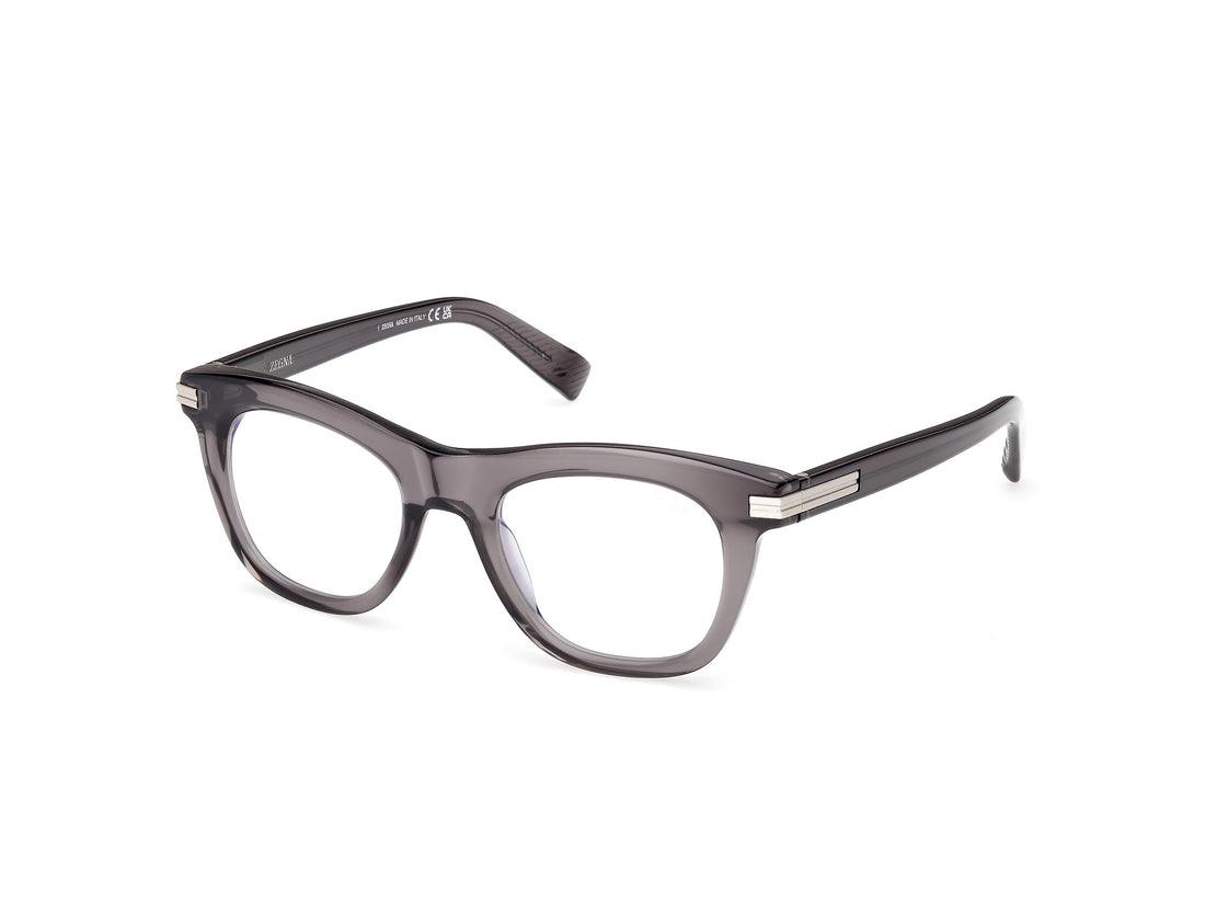 Óculos graduados ermenegildo zegna ez5326-b 020 gris square masculino tamanho 50mm - Vista principal