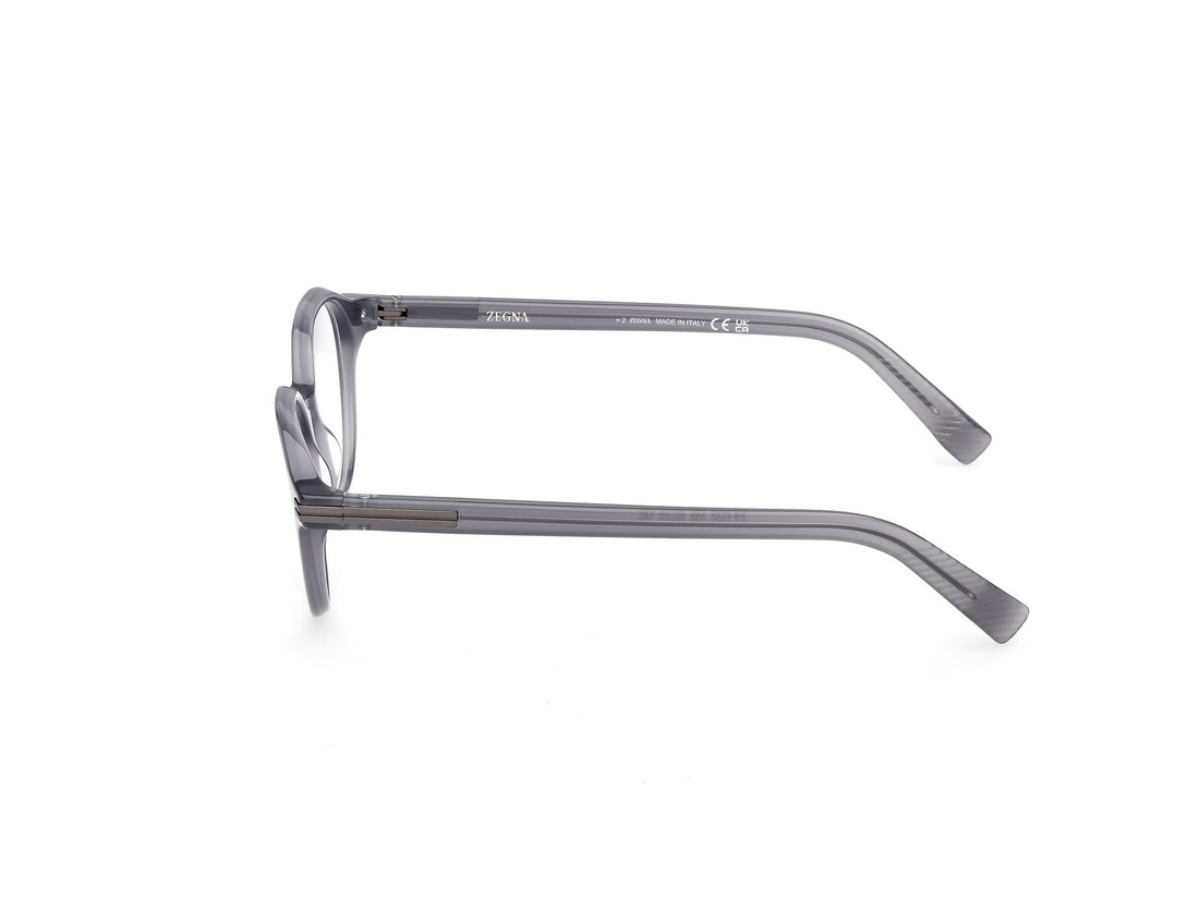 Óculos graduados ermenegildo zegna ez5329 020 gris geometric masculino tamanho 50mm - Vista de detalhe