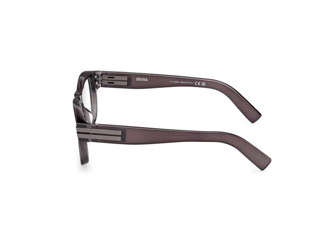 Brillen ermenegildo zegna ez5331 020 gris square masculino größe 51mm - Detailansicht