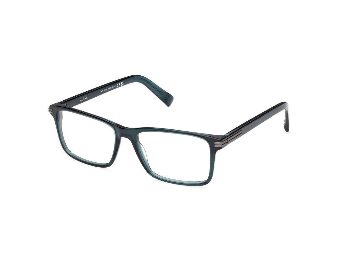 Óculos graduados ermenegildo zegna ez5333 096 verde rectangular masculino tamanho 55mm - Vista principal