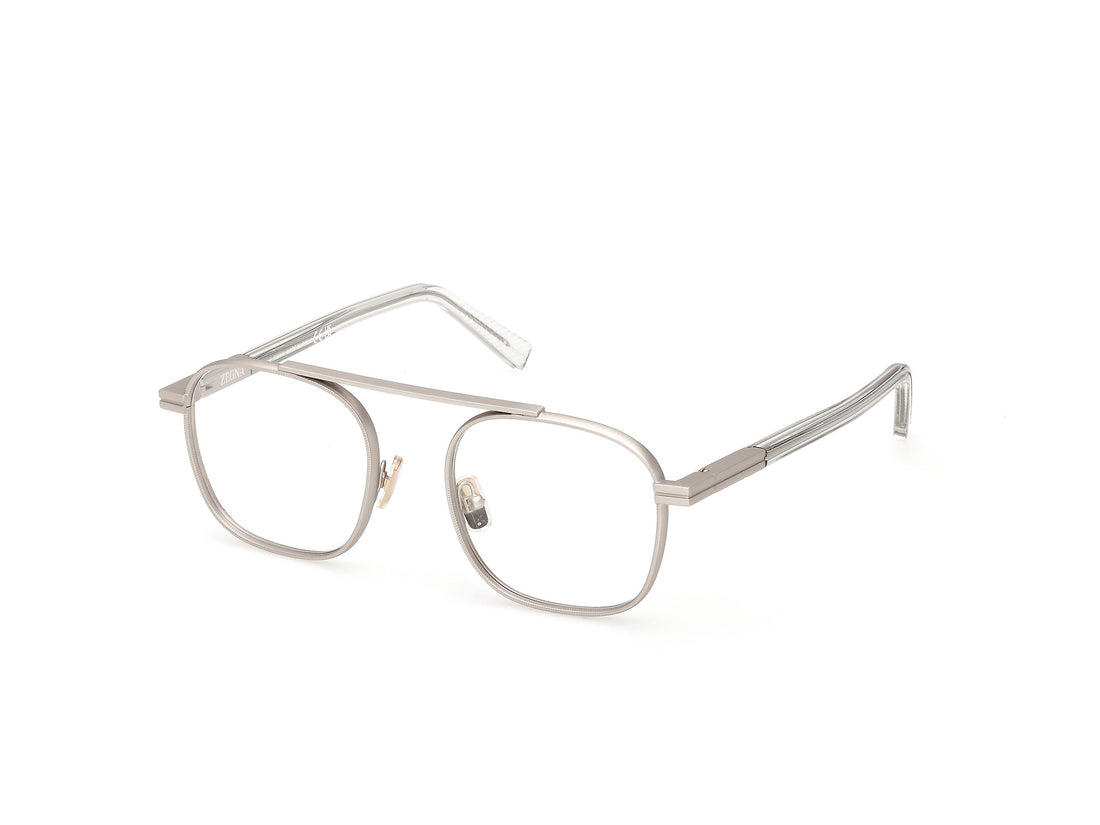 Óculos graduados ermenegildo zegna ez5334-h 017 plateado geometric masculino tamanho 53mm - Vista principal