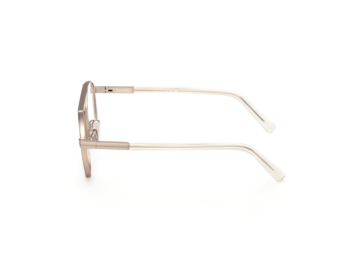 Óculos graduados ermenegildo zegna ez5334-h 035 bronce geometric masculino tamanho 51mm - Vista de detalhe