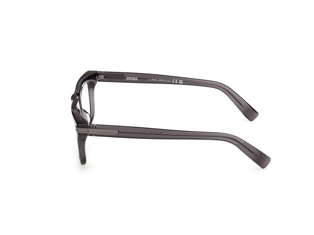 Óculos graduados ermenegildo zegna ez5343 020 gris rectangular masculino tamanho 54mm - Vista de detalhe