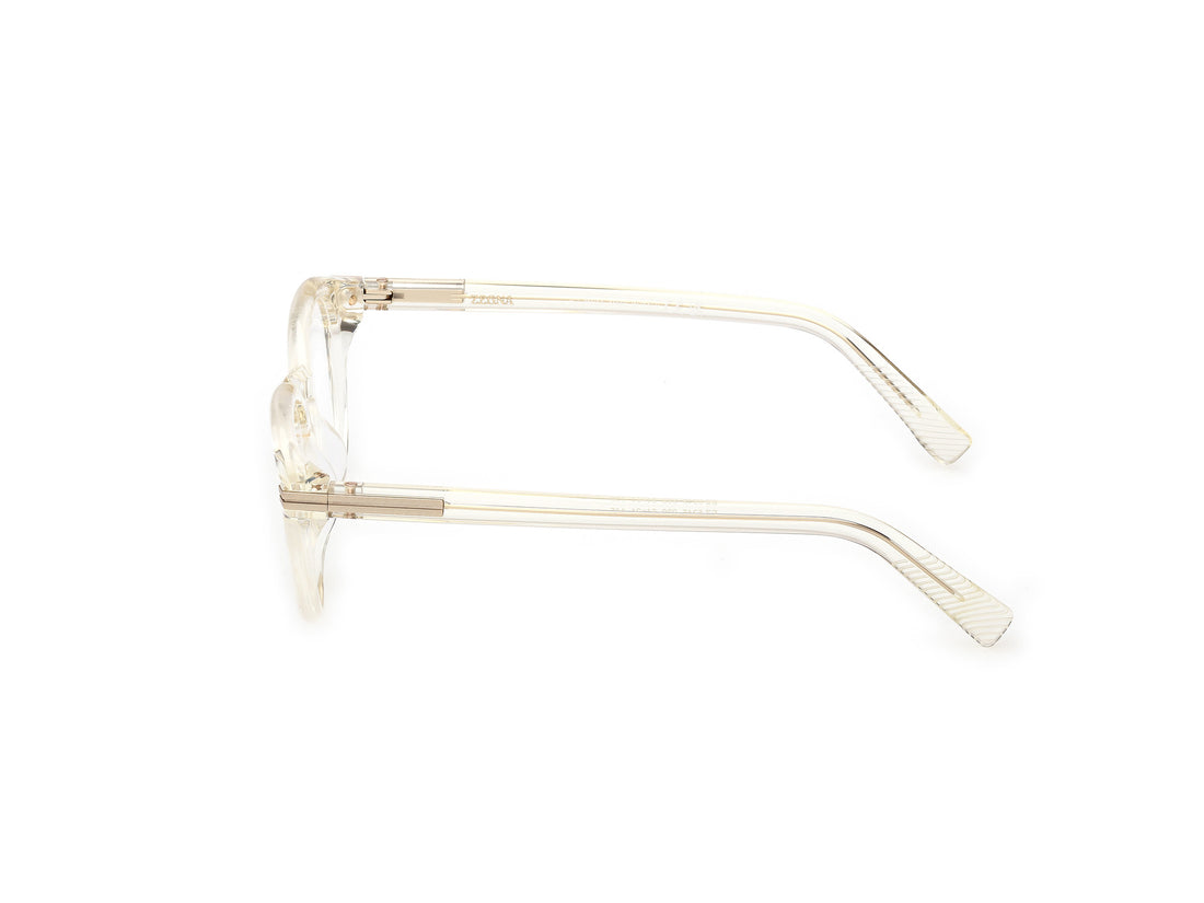 Óculos graduados ermenegildo zegna ez5346 039 amarillo round masculino tamanho 51mm - Vista de detalhe