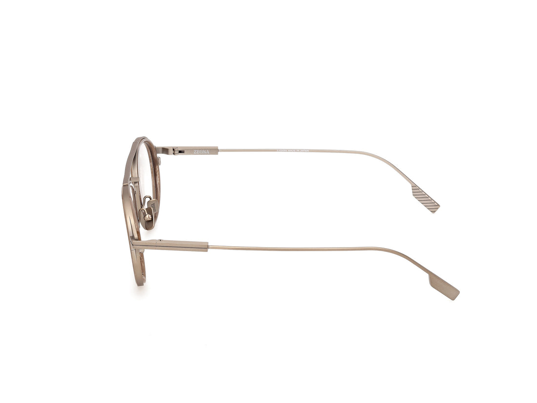 Occhiali da vista ermenegildo zegna ez5349 037 bronce geometric masculino taglia 52mm - Vista dettagliata
