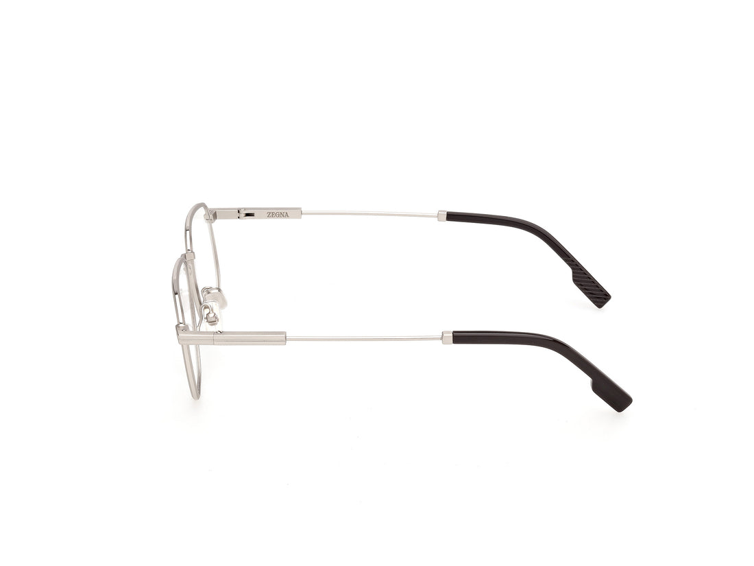 Prescription glasses ermenegildo zegna ez5353 017 plateado geometric masculino size 53mm - Detailed view