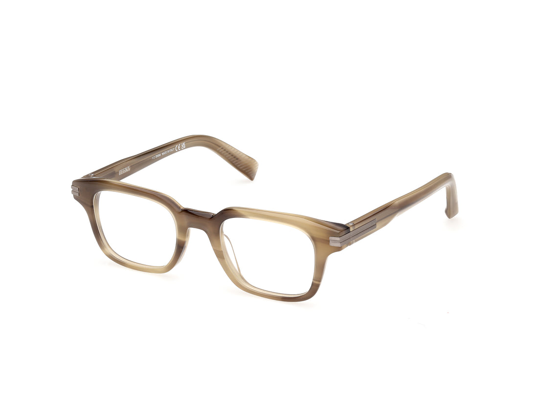Briller ermenegildo zegna ez5359 050 marron square masculino størrelse 49mm - Hovedvisning