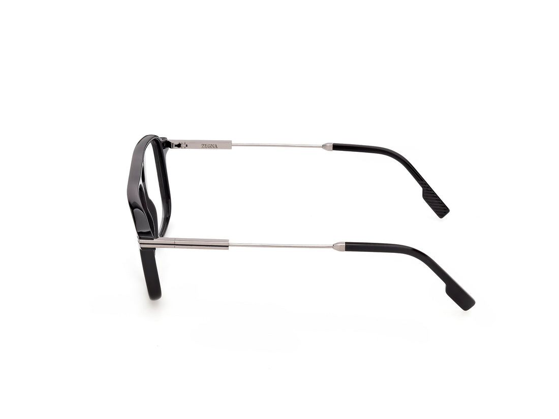 Briller ermenegildo zegna ez5360 001 negro navigator masculino størrelse 55mm - Detaljeret visning
