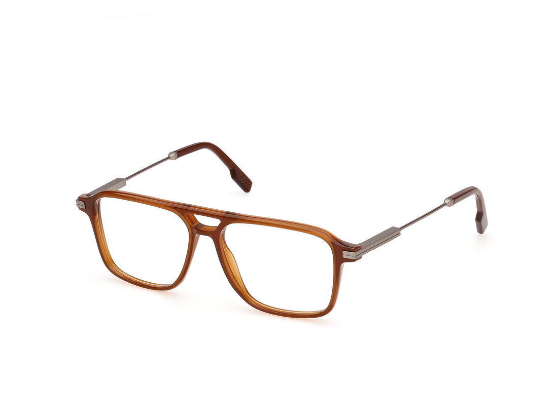 Okulary korekcyjne ermenegildo zegna ez5360 045 marron navigator masculino rozmiar 57mm - Widok główny