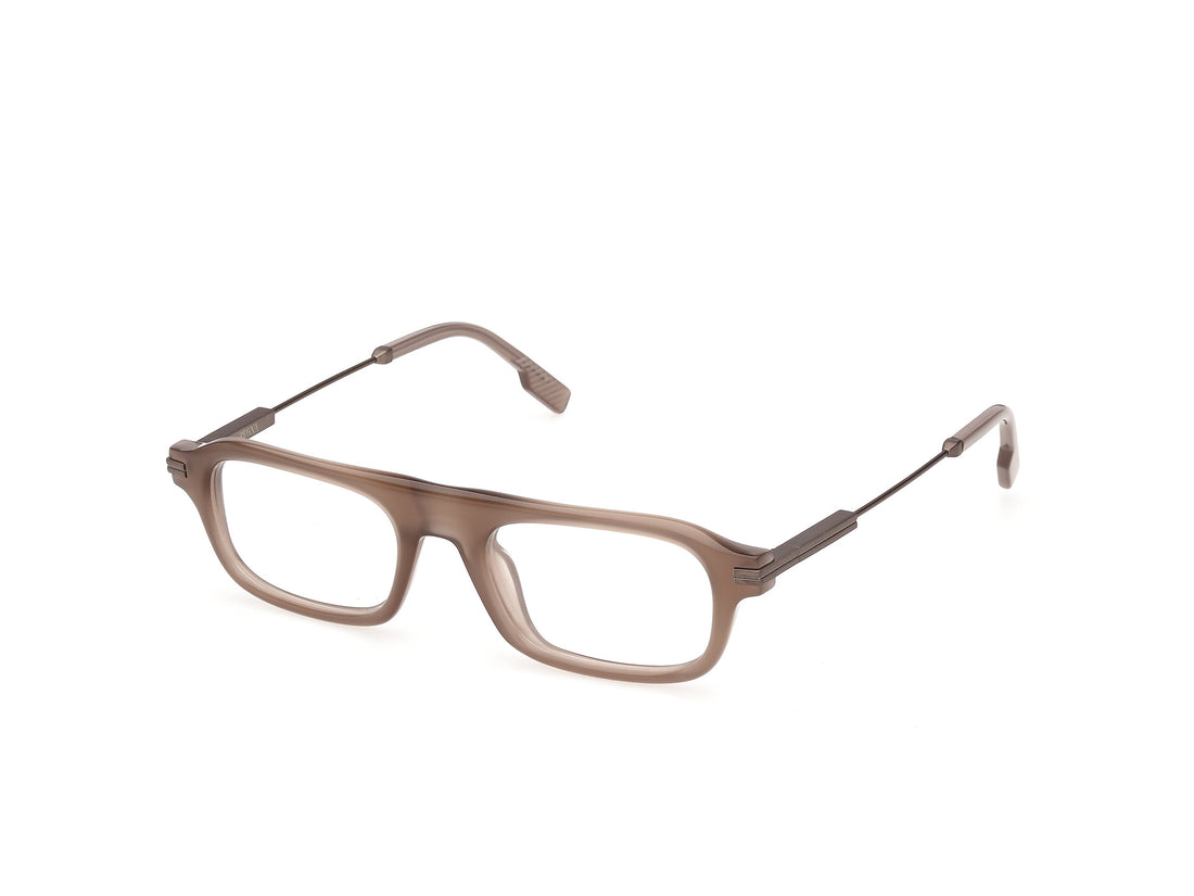 Briller ermenegildo zegna ez5361 045 marron geometric masculino størrelse 51mm - Hovedvisning