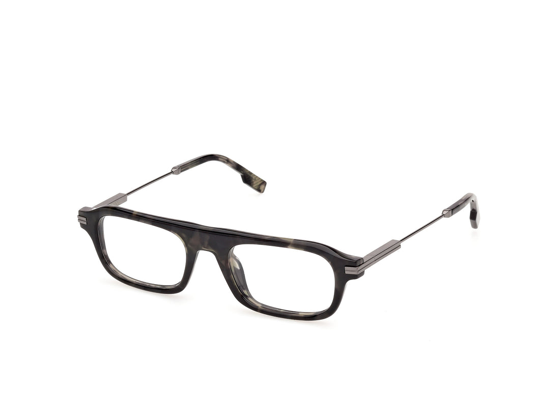 Briller ermenegildo zegna ez5361 055 havana geometric masculino størrelse 51mm - Hovedvisning