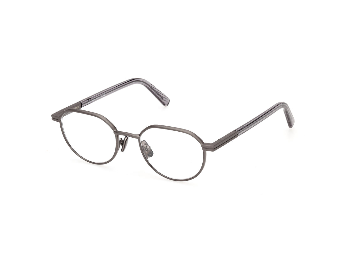 Briller ermenegildo zegna ez5368 013 plateado round masculino størrelse 50mm - Hovedvisning
