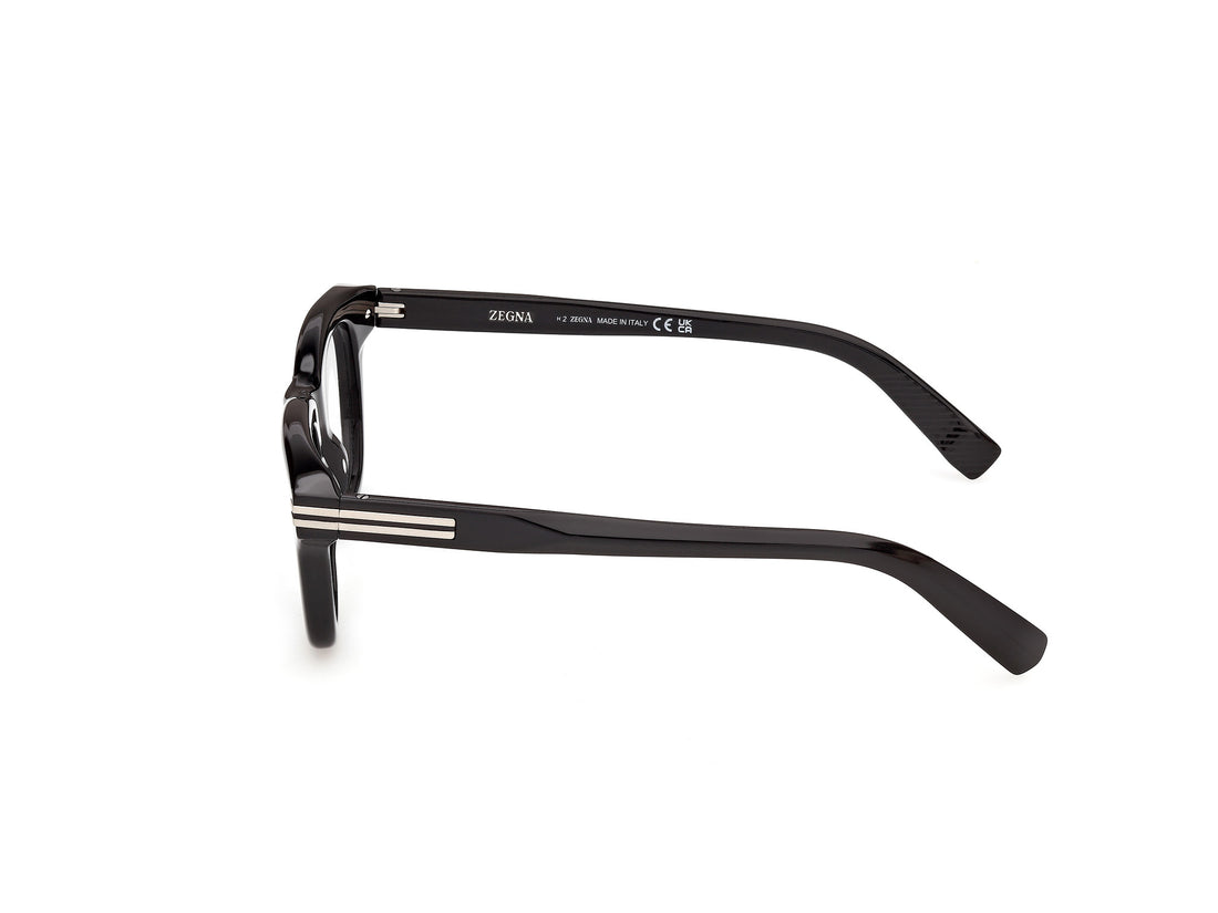 Briller ermenegildo zegna ez5374 001 negro geometric masculino størrelse 50mm - Detaljeret visning