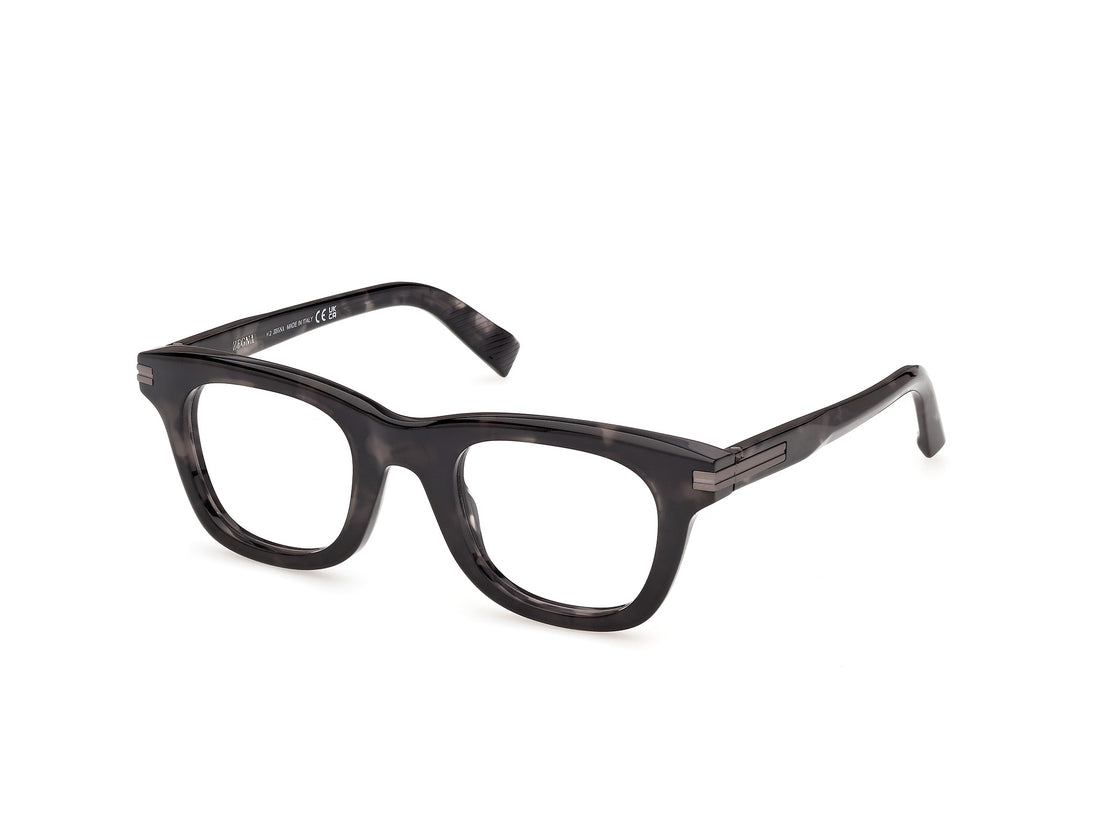 Briller ermenegildo zegna ez5374 056 havana geometric masculino størrelse 47mm - Hovedvisning