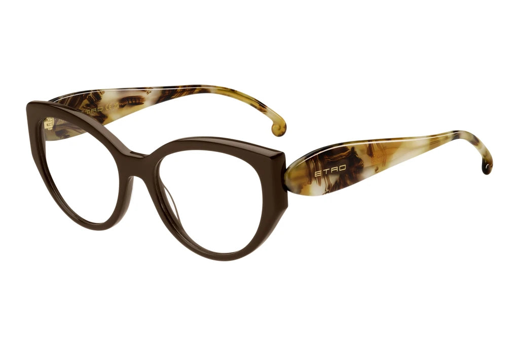 Occhiali da vista etro 0057 09q brown cat eye femenino taglia 54mm - Vista principale