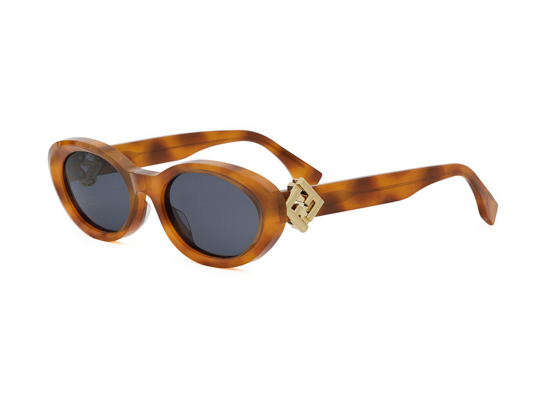 Occhiali da sole fendi ff diamonds fe40140u 56v havana oval femenino taglia 53mm - Vista principale