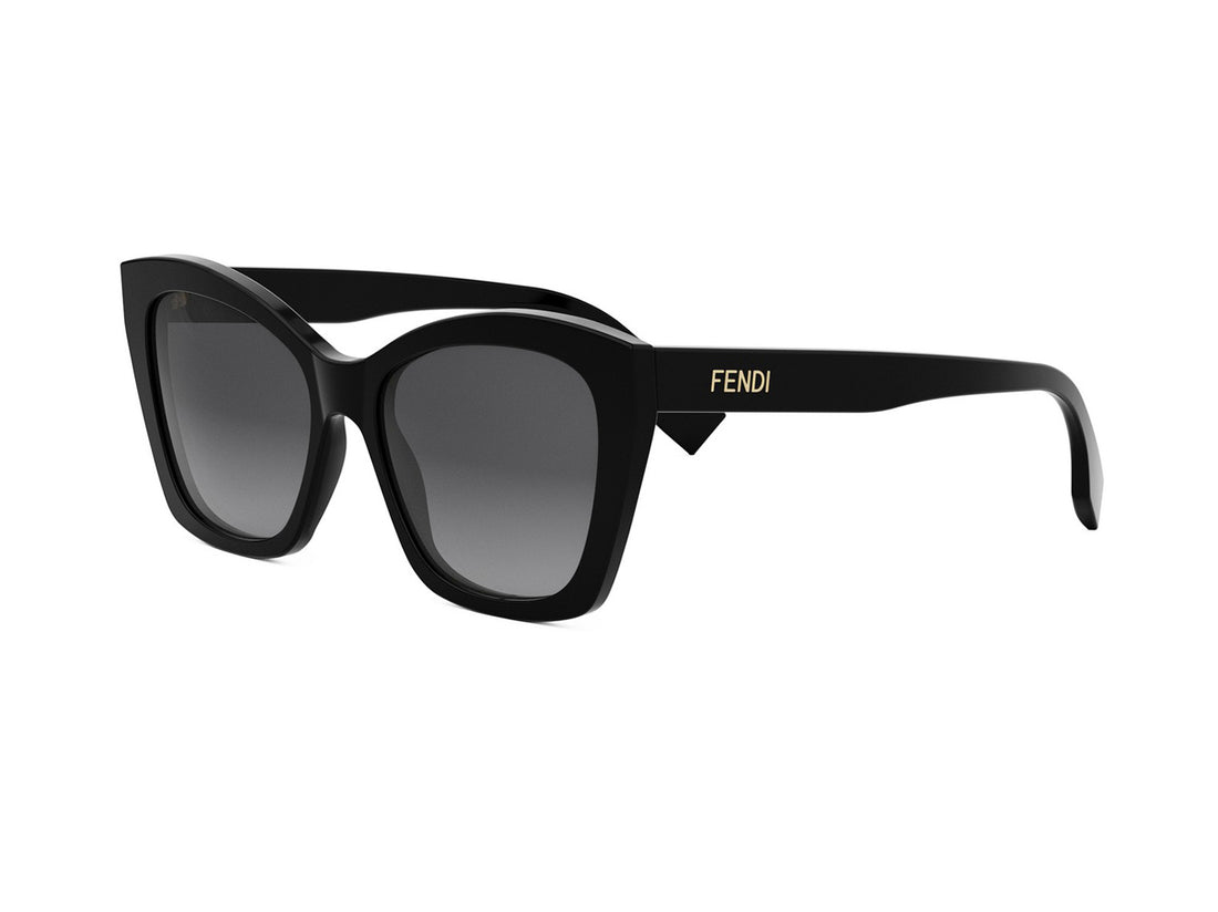 Sonnenbrillen fendi lettering fe40151i 01b black square femenino größe 55mm - Hauptansicht