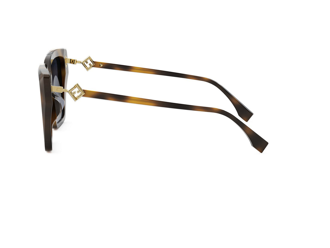 Sonnenbrillen fendi ff diamonds fe40161i 52w havana square femenino größe 54mm - Detailansicht