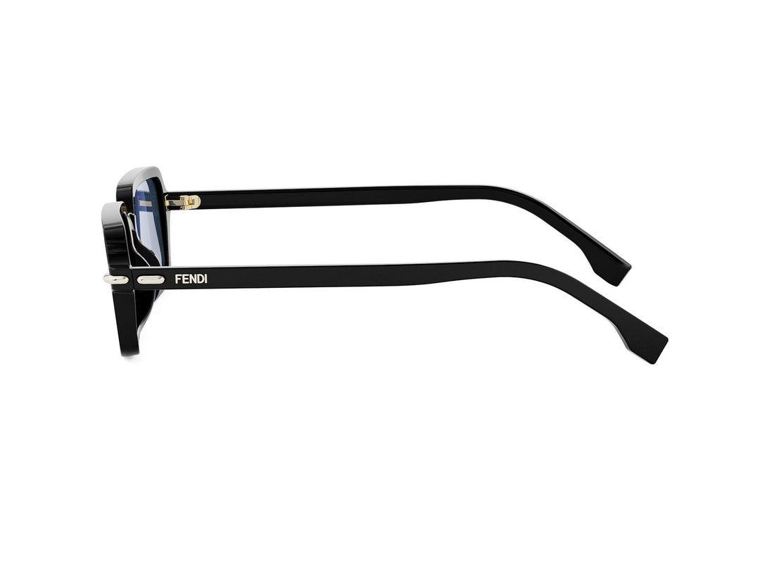 Sunglasses fendi selleria fe40174i 01x black rectangular femenino size 51mm - Detailed view