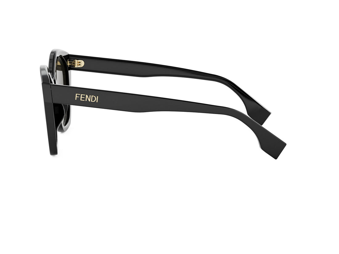 Sunglasses fendi lettering fe40175i 01f black geometric femenino size 54mm - Detailed view