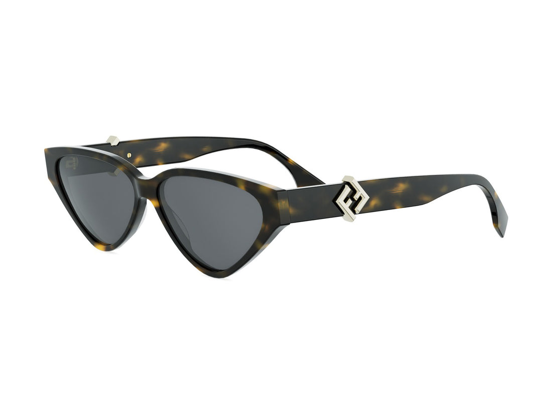 Óculos de sol fendi ff diamonds fe40184i 52a havana cat eye femenino tamanho 57mm - Vista principal