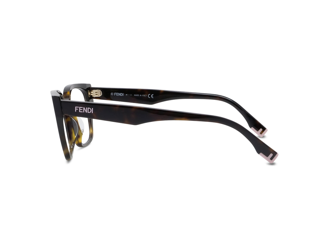 Brillen fendi way fe50001i 052 havana geometric femenino größe 52mm - Detailansicht