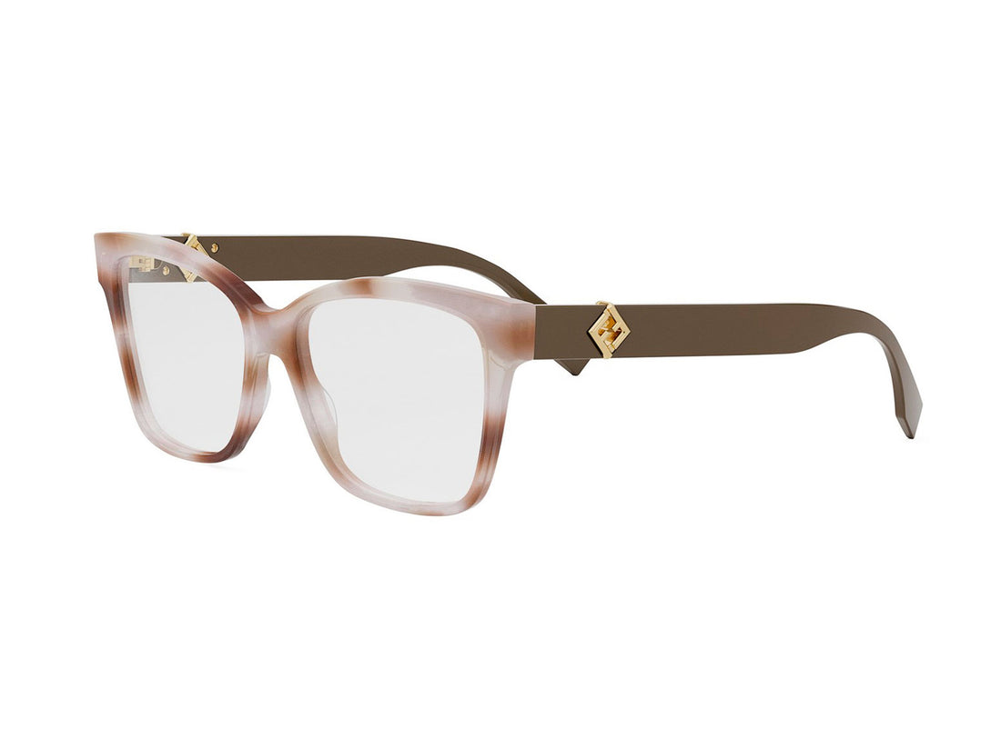 Brillen fendi ff diamonds fe50117i 055 havana square femenino größe 55mm - Hauptansicht