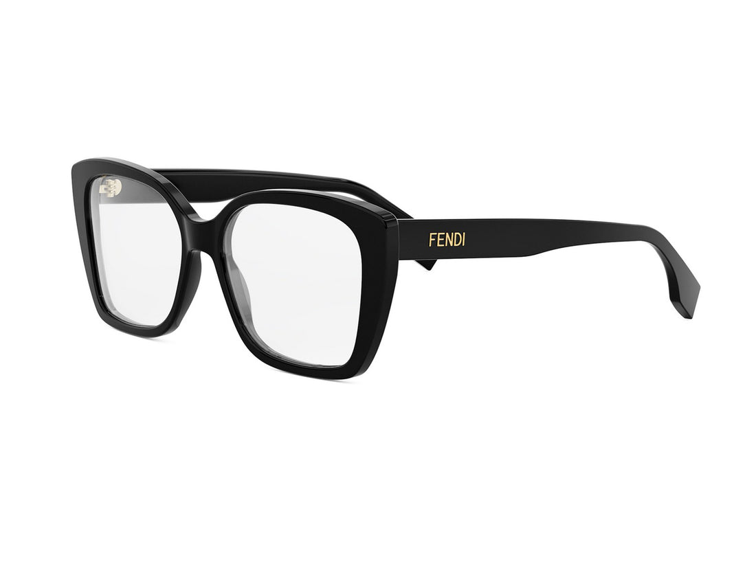 Brillen fendi lettering fe50127i 001 black square femenino größe 54mm - Hauptansicht