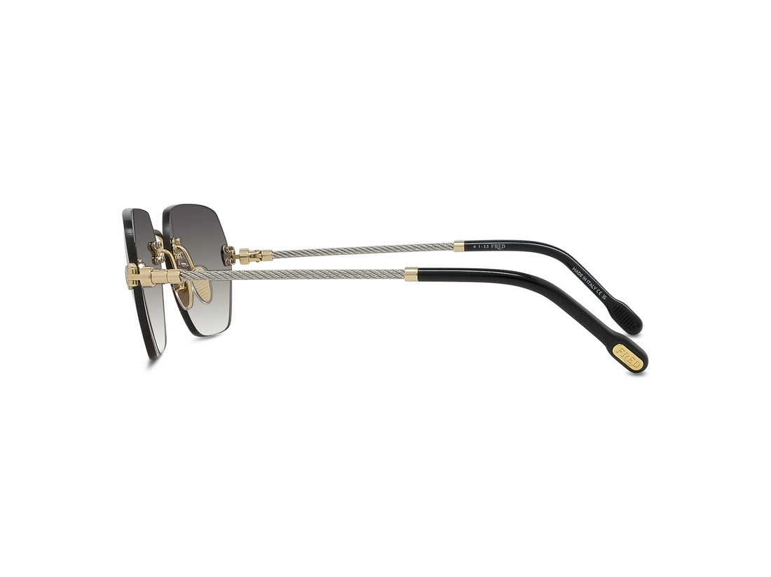 Sonnenbrillen fred manille cable fg40066u 30b gold rectangular femenino größe 60mm - Detailansicht
