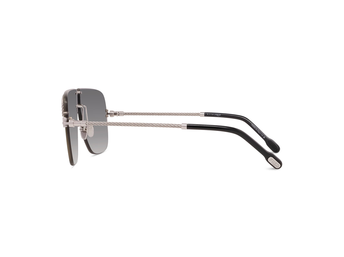 Sonnenbrillen fred manille cable fg40071u 16b palladium rectangular masculino größe 63mm - Detailansicht