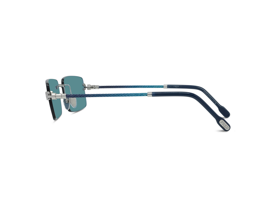 Sonnenbrillen fred manille & cable fg40092u 16v silver rectangular masculino größe 55mm - Detailansicht