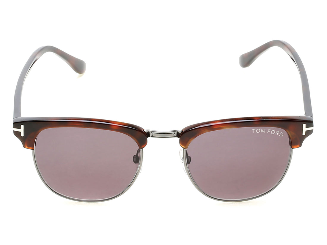 Sunglasses tom ford ft0248 52a havana browline masculino size 51mm - Detailed view