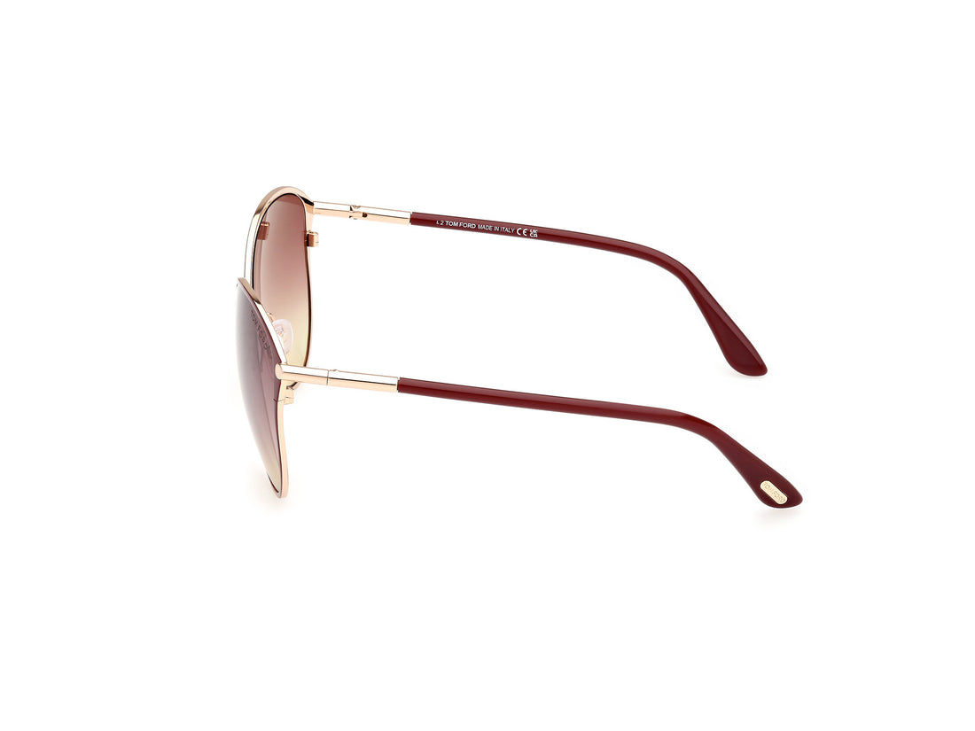 Sonnenbrillen tom ford ft0320 penelope 69t burdeos round femenino größe 59mm - Detailansicht