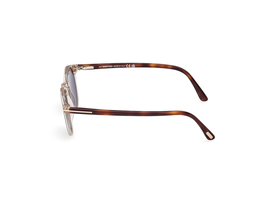 Gafas de sol tom ford ft0539 andrea-02 45n marron round masculino talla 48mm - Vista de detalle