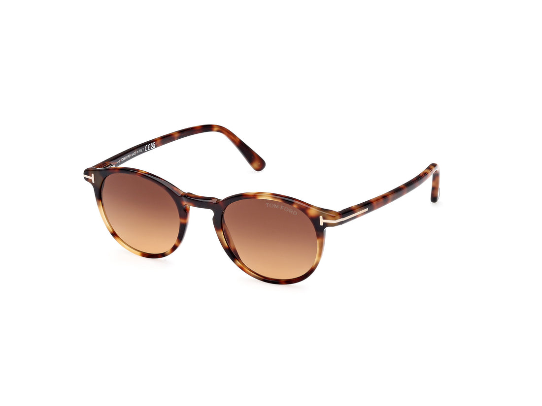 Gafas de sol tom ford ft0539 andrea-02 53f havana round masculino talla 48mm - Vista principal