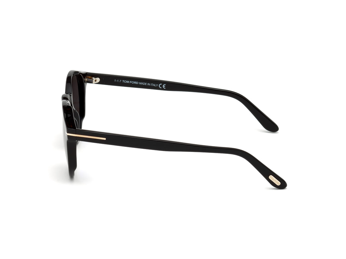 Lunettes de soleil tom ford ft0591 01a negro round masculino taille 51mm - Vue détaillée