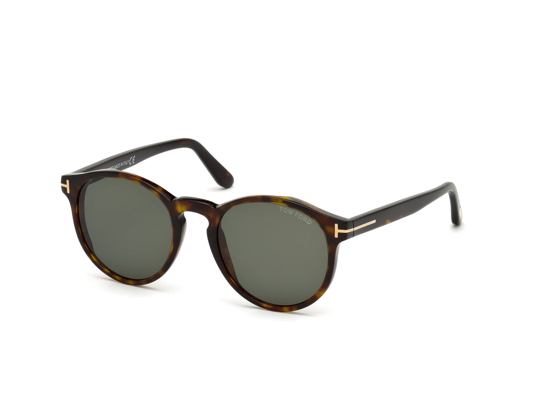 Óculos de sol tom ford ft0591 52n havana round masculino tamanho 51mm - Vista principal