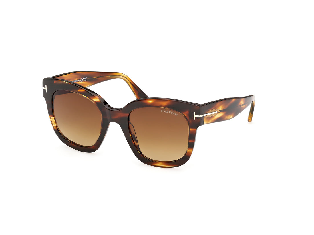 Sonnenbrillen tom ford ft0613 beatrix-02 55f havana geometric femenino größe 52mm - Hauptansicht