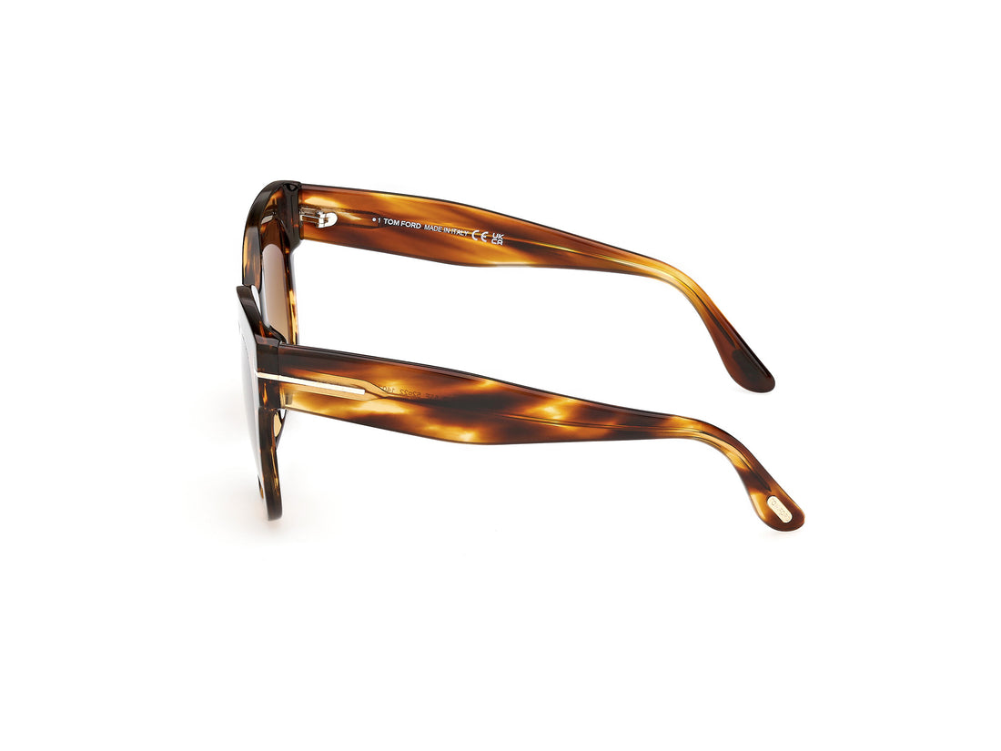 Sonnenbrillen tom ford ft0613 beatrix-02 55f havana geometric femenino größe 52mm - Detailansicht
