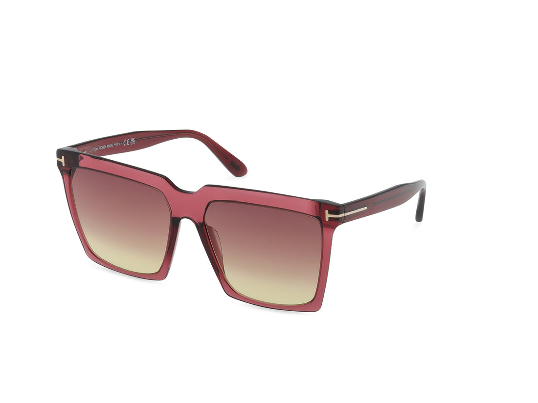 Sonnenbrillen tom ford ft0764 sabrina-02 69t burdeos square femenino größe 58mm - Hauptansicht